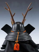 Vintage Japanese Samurai Kabuto Helmet  Yamanaka Shikanosuke Bronze Display