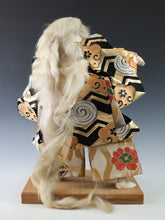 Japanese Old Vintage Large Size Kabuki Doll -Kagami Jishi- White Leo 57cm