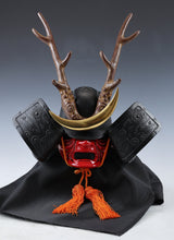 Vintage Japanese Samurai Kabuto Helmet  Yamanaka Shikanosuke Bronze Display