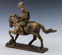 Seibo Kitamura Bronze Samurai Sculpture  Kumagai Naozane, Showa Era