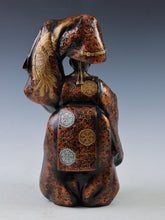 Japanese Vintage Noh Dancer Metal Figure -Okina- 翁 Tsushima Yasuke Shogun