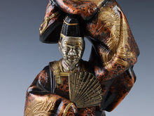 Japanese Vintage Noh Dancer Metal Figure -Okina- 翁 Tsushima Yasuke Shogun