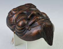 Japanese Authentic Antique Bronze Okina Noh Mask Fertility- Wall Plaque
