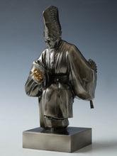 Vintage Japanese White Bronze Noh Okina Figure, Showa Era