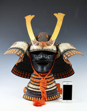 Japanese Old Vintage Samurai Wearable Kabuto Helmet with a Mask -Marutake Kohnin Product-