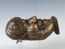 Japanese Old Vintage Bronze Okina Noh Mask Fertility- Wall Plaque