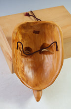 Vintage Japanese Hinoki Wooden Noh Mask Okina -With Box