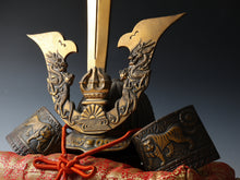 Massive Largest Size Japanese Old Vintage Samurai Helmet -Kusunoki Masashige- with a cushion Tushima