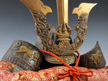 Massive Largest Size Japanese Old Vintage Samurai Helmet -Kusunoki Masashige- with a cushion Tushima