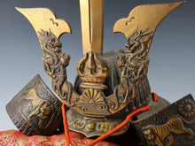 Massive Largest Size Japanese Old Vintage Samurai Helmet -Kusunoki Masashige- with a cushion Tushima
