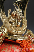 Vintage Massive Japanese Samurai Helmet -Great Dragon Kabuto- with a cushion Shogun Yasuke