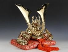 Vintage Massive Japanese Samurai Helmet -Great Dragon Kabuto- with a cushion Shogun Yasuke