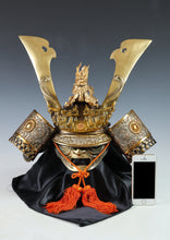Nice Vintage Japanese Samurai Helmet -Great Dragon- with a mask Rare 源氏兜