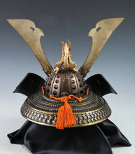 Nice Vintage Japanese Samurai Helmet -Great Dragon- with a mask Rare 源氏兜