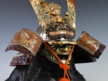 Vintage Japanese Samurai Helmet -Leo and Hawk Deco Kabuto with a mask- Ghost of Tsushima