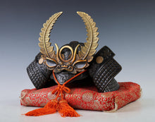 Japanese Old Vintage Samurai Helmet -TOKUGAWA IEYASU- Rare