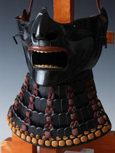 Vintage Japanese Samurai Black Power Menpo -Wearable- Marutake Product Tsushima