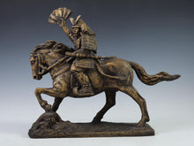 Seibo Kitamura -Samurai Kumagai Naozane- Smoky Gold Bronze Sculpture GREAT LEGACY H35.5cm