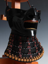 Vintage Japanese Samurai Black Power Menpo -Wearable- Marutake Product Tsushima