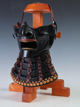 Vintage Japanese Samurai Black Power Menpo -Wearable- Marutake Product Tsushima