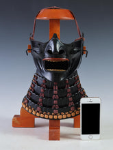 Vintage Japanese Samurai Black Power Menpo -Wearable- Marutake Product Tsushima