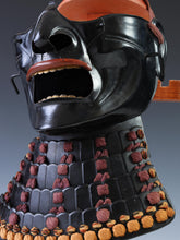 Vintage Japanese Samurai Black Power Menpo -Wearable- Marutake Product Tsushima