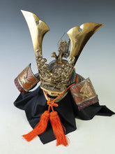 Japanese Samurai Helmet -Dragon and Hawk Deco Kabuto with a mask-