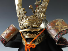 Japanese Samurai Helmet -Dragon and Hawk Deco Kabuto with a mask-