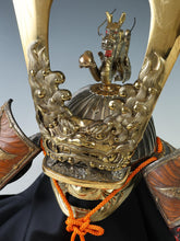 Japanese Samurai Helmet -Dragon and Hawk Deco Kabuto with a mask-