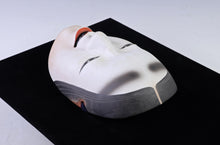 Japanese Vintage Ceramic NOH MASK Ko-omote 小面 -Mask and Frame-