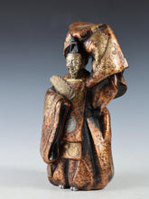 Japanese Old Vintage Noh Dancer Metal Figure -Okina- 翁 Tsushima