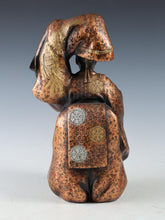 Japanese Old Vintage Noh Dancer Metal Figure -Okina- 翁 Tsushima
