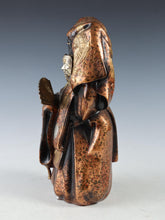 Japanese Old Vintage Noh Dancer Metal Figure -Okina- 翁 Tsushima