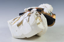 Japanese Old Vintage Hakata Clay Kabuki Doll -White Leo-