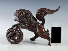 Old Japanese Legendary Leo Small Bronze Figure Good Atmosphere Komainu Tsushima
