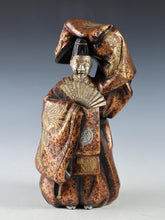 Japanese Old Vintage Noh Dancer Metal Figure -Okina- 翁 Tsushima