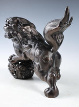 Beautiful Japanese Legendary Bronze Figure Good Atmosphere Leo Komainu