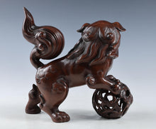 Beautiful Japanese Legendary Bronze Figure Good Atmosphere Leo Komainu