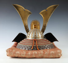 Old Vintage Japanese Samurai Helmet -Buddhism Kabuto- with a cushion Super Rare