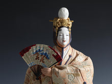 Vintage Hakata Clay Ceramic Doll - Hagoromo Kimono, Kitaoka Hideo, Japan
