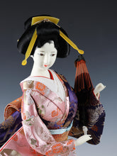 Old Vintage Japanese GEISHA Doll -Traditional Umbrella Style- Yoshitoku Rare Doll