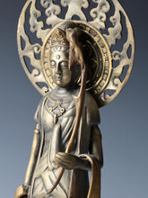 Japanese Antique Buddhism -Shou kannon BOSATSU- Iron Figure 光雲