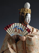 Vintage Hakata Clay Ceramic Doll - Hagoromo Kimono, Kitaoka Hideo, Japan