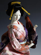 Old Vintage Japanese GEISHA Doll -Traditional Umbrella Style- Yoshitoku Rare Doll