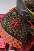 Vintage Japanese Great Samurai Helmet -Shikanosuke kabuto with a mask- Tsushima Buddhism Deco