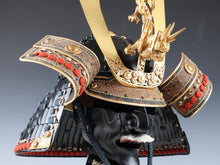 Japanese Old Vintage Samurai Wearable Kabuto Helmet with a Mask -Marutake Kohnin Product-