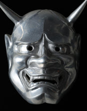 Japanese Old Vintage Rare Tin (Sn) Noh Mask Hannya 般若 -Jealousy Woman- Tsushima Yasuke