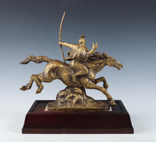 Seibo Kitamura -Samurai Nobunaga Oda - Smoky Gold Bronze Sculpture