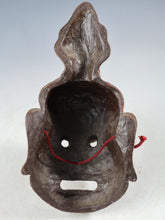 Old Vintage Japanese Paper Clay NOH MASK -Nio Guardians- Rare Product