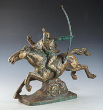 Seibo Kitamura -Samurai Nobunaga Oda - Smoky Gold Bronze Sculpture 60cm